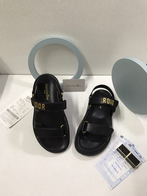 Dior Dioract Sandal Lambskin Black Kcq547Lab S900 - Image 8