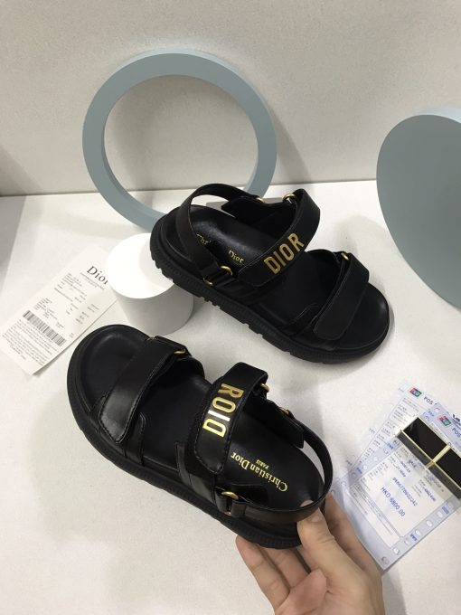 Dior Dioract Sandal Lambskin Black Kcq547Lab S900 - Image 7