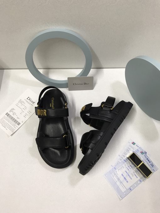 Dior Dioract Sandal Lambskin Black Kcq547Lab S900 - Image 4