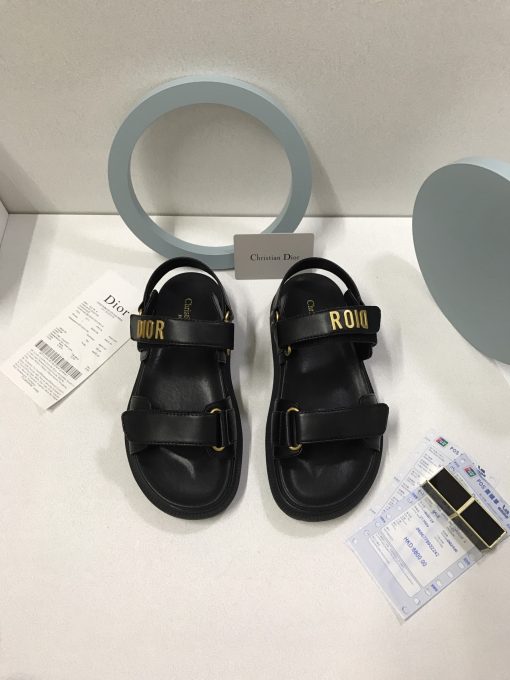 Dior Dioract Sandal Lambskin Black Kcq547Lab S900 - Image 3