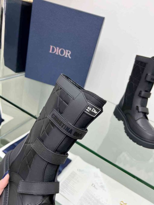 Dior D Major Boot Fabric And Calfskin In Black And Black - Image 5
