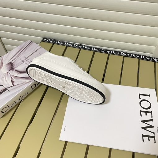 Dior Walk'N'Dior Platform Sneaker Cotton Canvas White Kck386Cvy S03W - Image 3