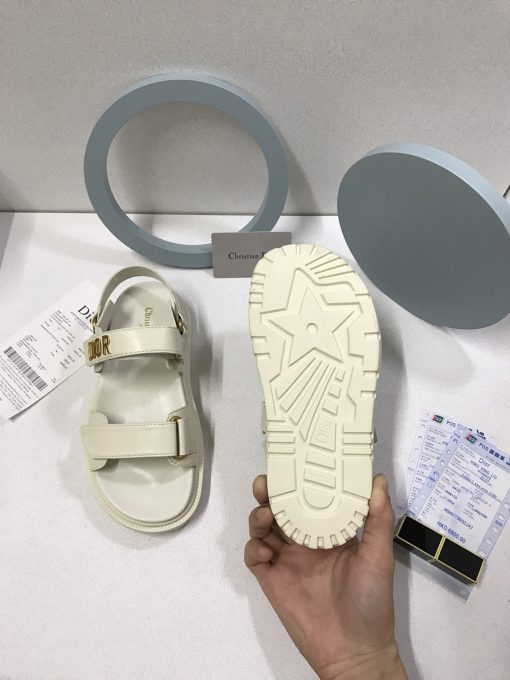 Dior Dioract Sandal Lambskin White Kcq547Lab S03W - Image 5
