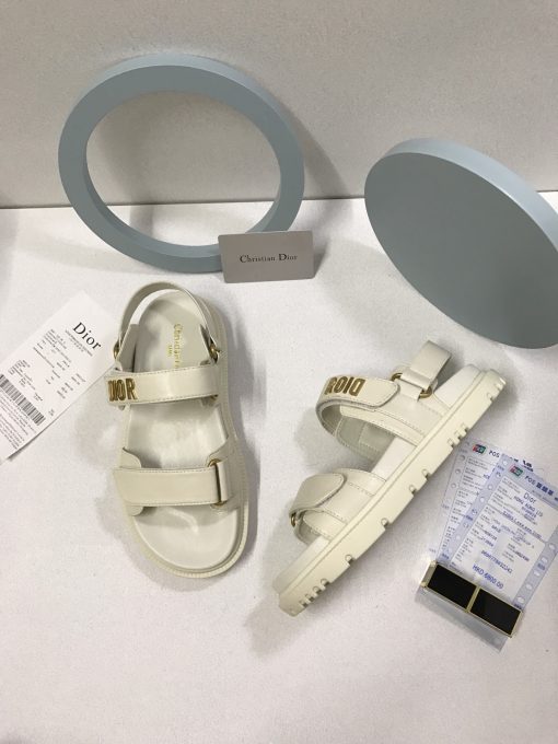 Dior Dioract Sandal Lambskin White Kcq547Lab S03W - Image 2
