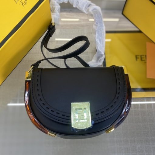 Fendi Moonlight Crossbody Bag Black 25Cm - Image 2