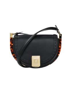 Fendi Moonlight Crossbody Bag Black 25Cm