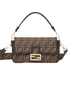 Fendi Baguette Jacquard Ff Fabric Bag 26Cm 8Br600A6V5F17U4