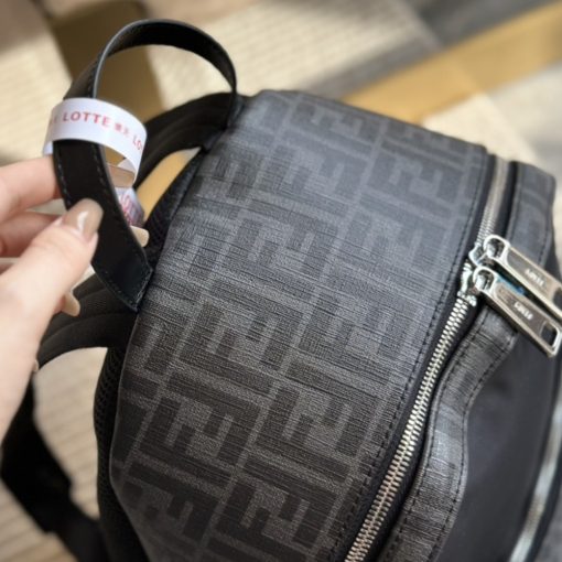 Fendi Diagonal Fendi Diagonal Backpack Nylon Black 35Cm 7Vz042A9Xtf17Bj - Image 9