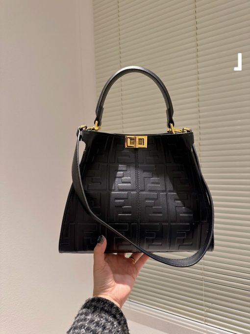 Fendi Original Peekaboo Black 30Cm - Image 9