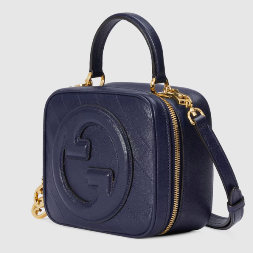 Gucci Blondie Top Handle Bag Navy Blue 20Cm 744434 1Iv0G 4157 - Image 3
