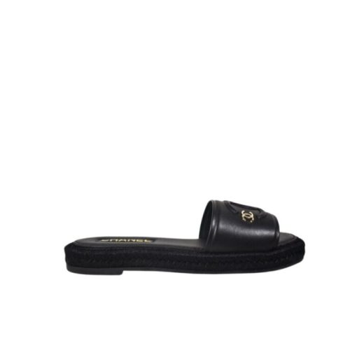 Chanel Black Slide Cc Logo - Image 8