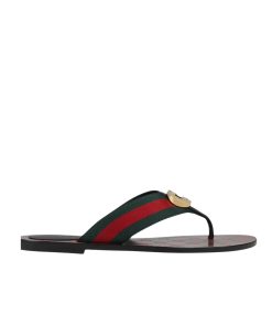 Gucci Gg Thong Web Sandal 612138 H9020 8476