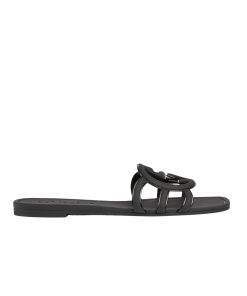 Gucci Women's Interlocking G Slide Sandal Black 780307 J8700 1000