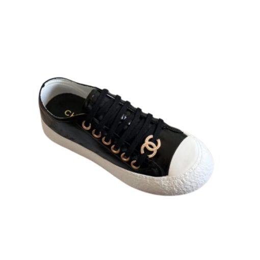Chanel Women's Sneakers Cc Trainers In Black - Image 10