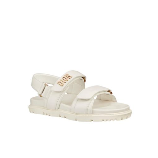 Dior Dioract Sandal Lambskin White Kcq547Lab S03W - Image 9