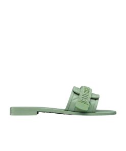 Dior Dio(R)Evolution Nylon Slides Embossed Macrocannage Green