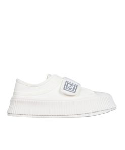 Chanel Logo Embroidered Shearling Cream Slides - 37 Eu 6 Us 24 Cm 9 4 In