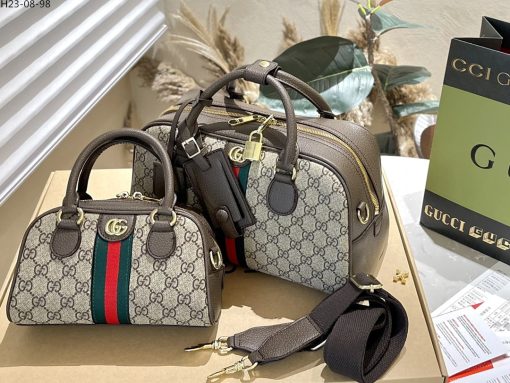 Gucci Ophidia Gg Mini Top Handle Bag Brown 22Cm ?724606 9C2Sg 8746 - Image 2