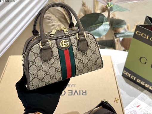 Gucci Ophidia Gg Mini Top Handle Bag Brown 22Cm ?724606 9C2Sg 8746 - Image 3