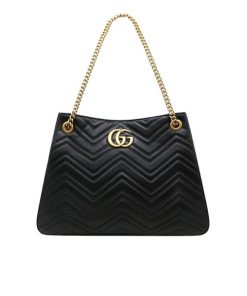 Gucci Gg Marmont Shoulder Bag Black 32Cm 453569 Drw1T 1000