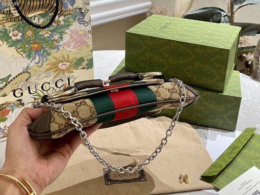 Gucci Horsebit Chain Small Shoulder Bag Beige 29Cm ?764339 Facm2 8747 - Image 7