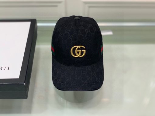 Gucci GG Canvas With Web Baseball Cap black - Image 9