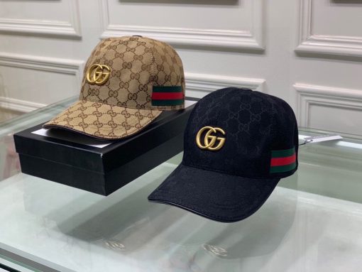 Gucci GG Canvas With Web Baseball Cap Brown - Image 2