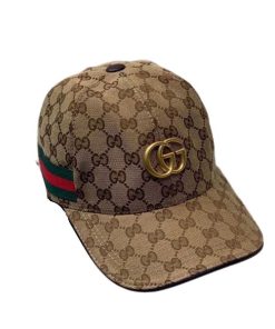 Gucci GG Canvas With Web Baseball Cap Brown