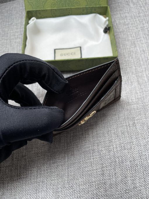 Gucci Ophidia Gg Card Case Monogram Brown 10Cm 523159 96Iwg 8745 - Image 9