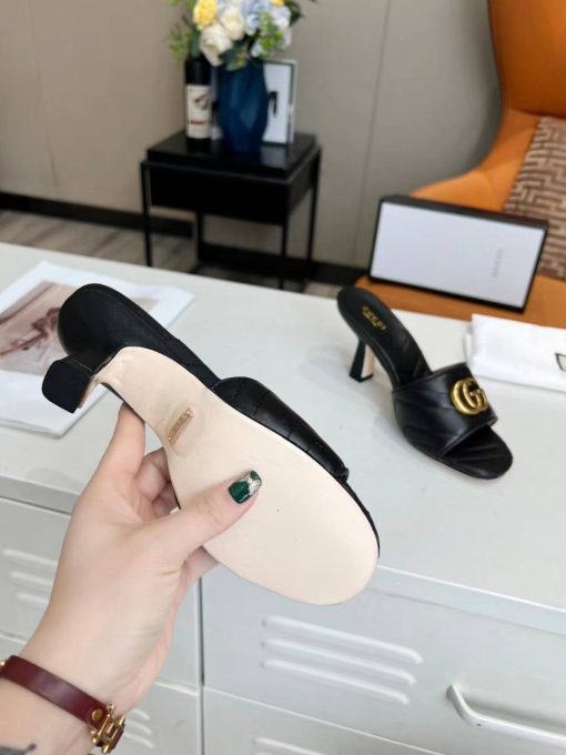 Gucci Tarifa Rubber Platform Flip Flops Black - 36 Eu 5 Us 23 5 Cm 9 2 In - Image 6