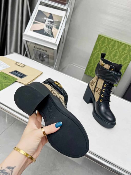 Gucci Women's Ankle Boot With Double G Beige 678984 17K40 1284 - Image 3