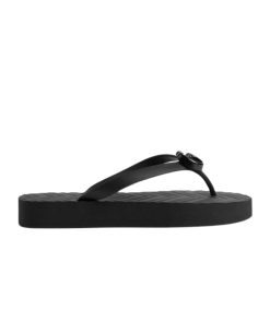 Gucci Women's Chevron Thong Black 655463 J8710 1000