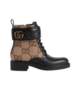 Gucci Women's Ankle Boot With Double G Beige 678984 17K40 1284