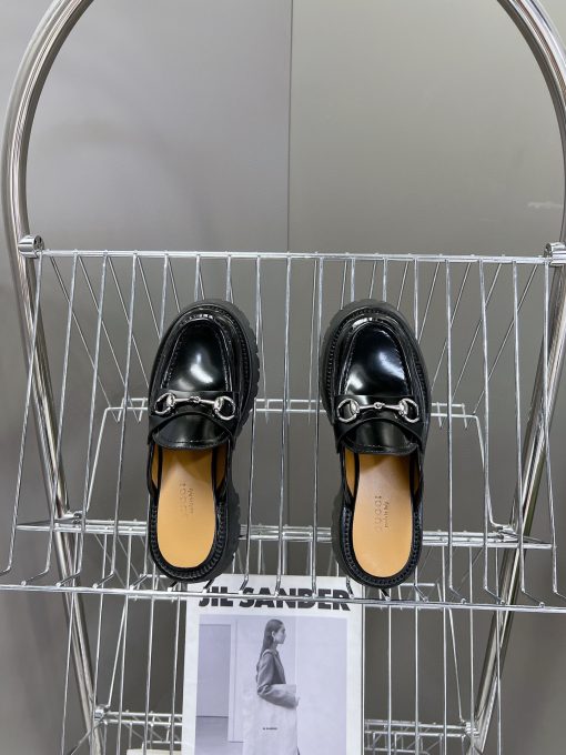 Gucci Women's Mule With Horsebit Black 764207 Ds800 1000 - Image 7