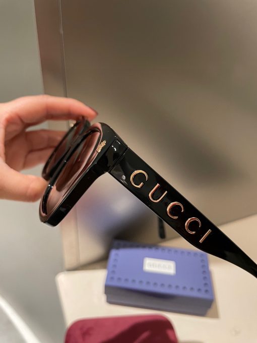 Gucci Sunglasses Gucci Logo Black - Image 5