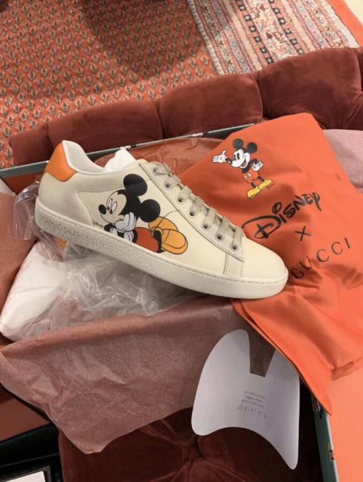 Gucci Ace X Disney Ivory White 603697 Ayo70 9591 - Image 8
