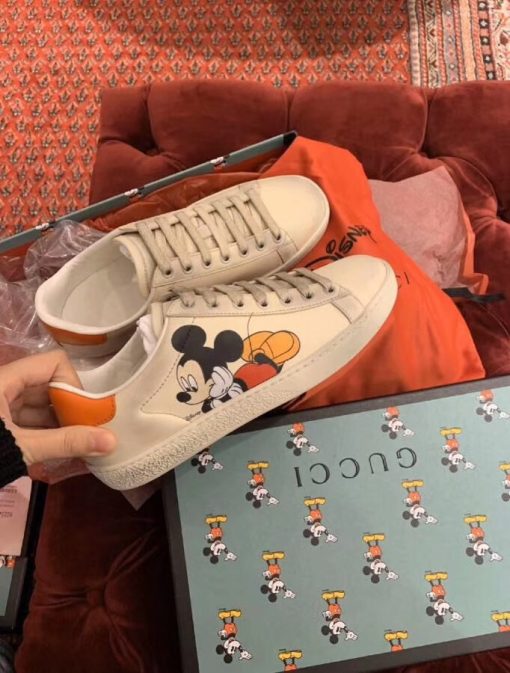 Gucci Ace X Disney Ivory White 603697 Ayo70 9591 - Image 7