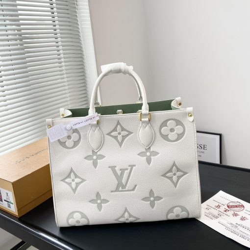 Louis Vuitton Onthego Mm Bag Latte And Matcha 34Cm - Image 2