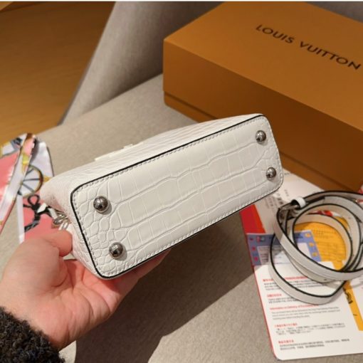 Louis Vuitton Capucines Mini White 21Cm N93701 - Image 4