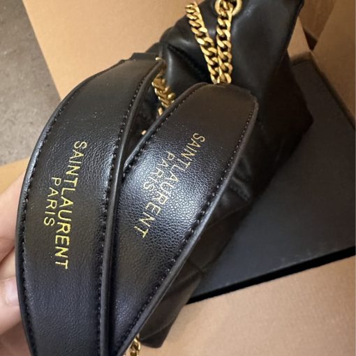 Saint Laurent Loulou Puffer Small Shoulder Bag In Black 28Cm - Image 5