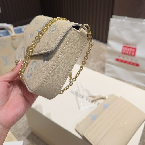 Louis Vuitton Felicie Pochette Bag Candy Blue 21Cm M83025 - Image 2