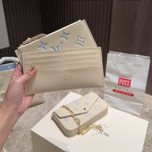 Louis Vuitton Felicie Pochette Bag Candy Blue 21Cm M83025 - Image 3