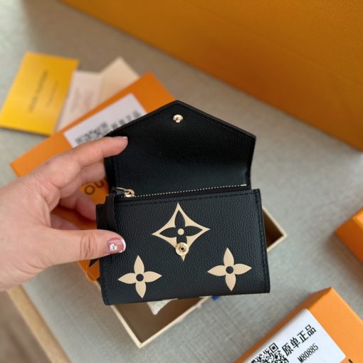 Louis Vuitton Victorine Wallet Black/Beige 12Cm M80968 - Image 7