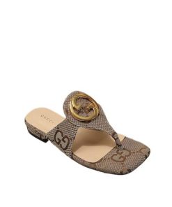 Gucci Women's Gucci Blondie Thong Sandal Brown