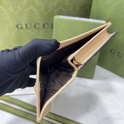 Gucci Horsebit 1955 Card Case Wallet Beige ?621887 92Tcg 9761 - Image 9