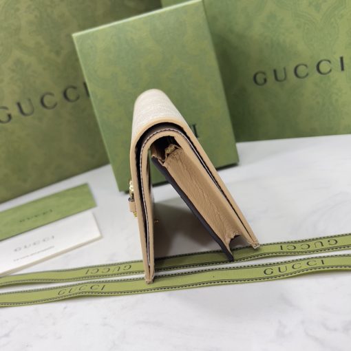 Gucci Horsebit 1955 Card Case Wallet Beige ?621887 92Tcg 9761 - Image 3