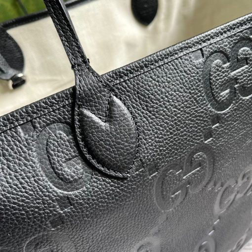 Gucci Jumbo Gg Large Tote Bag Black 40Cm 726755 Aaby0 1000 - Image 4