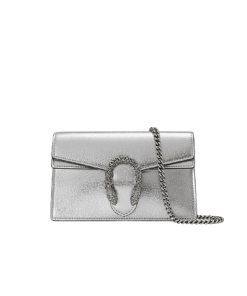 Gucci Women's Dionysus Super Mini Crossbody Bag Silver 16Cm 476432 1Trbn 8173