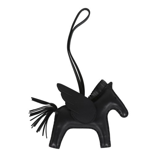 Hermes Pegase Rodeo Bag Charm MM So Black Milo Lambskin - Image 2