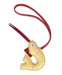 Hermes Hibouton Shrimp Bag Charm Multi Milo Lambskin